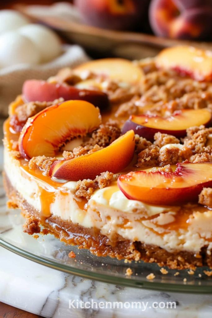 Peach Cobbler Cheesecake 2