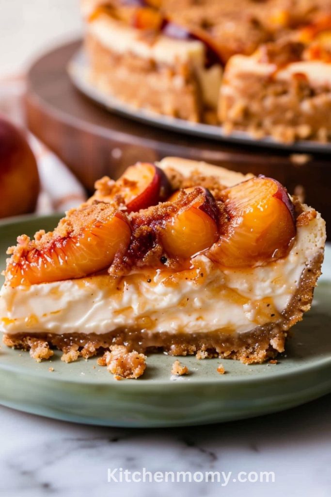 Peach Cobbler Cheesecake 3