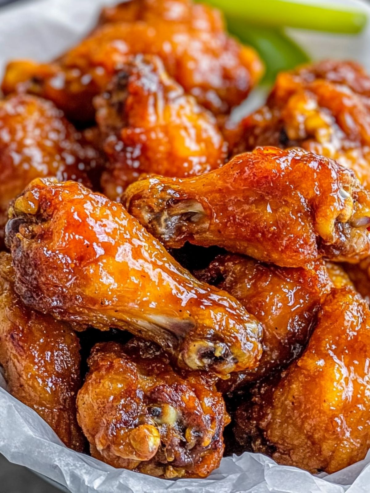 Hot Honey Peach Wings Hot Wings with Honey and Peach