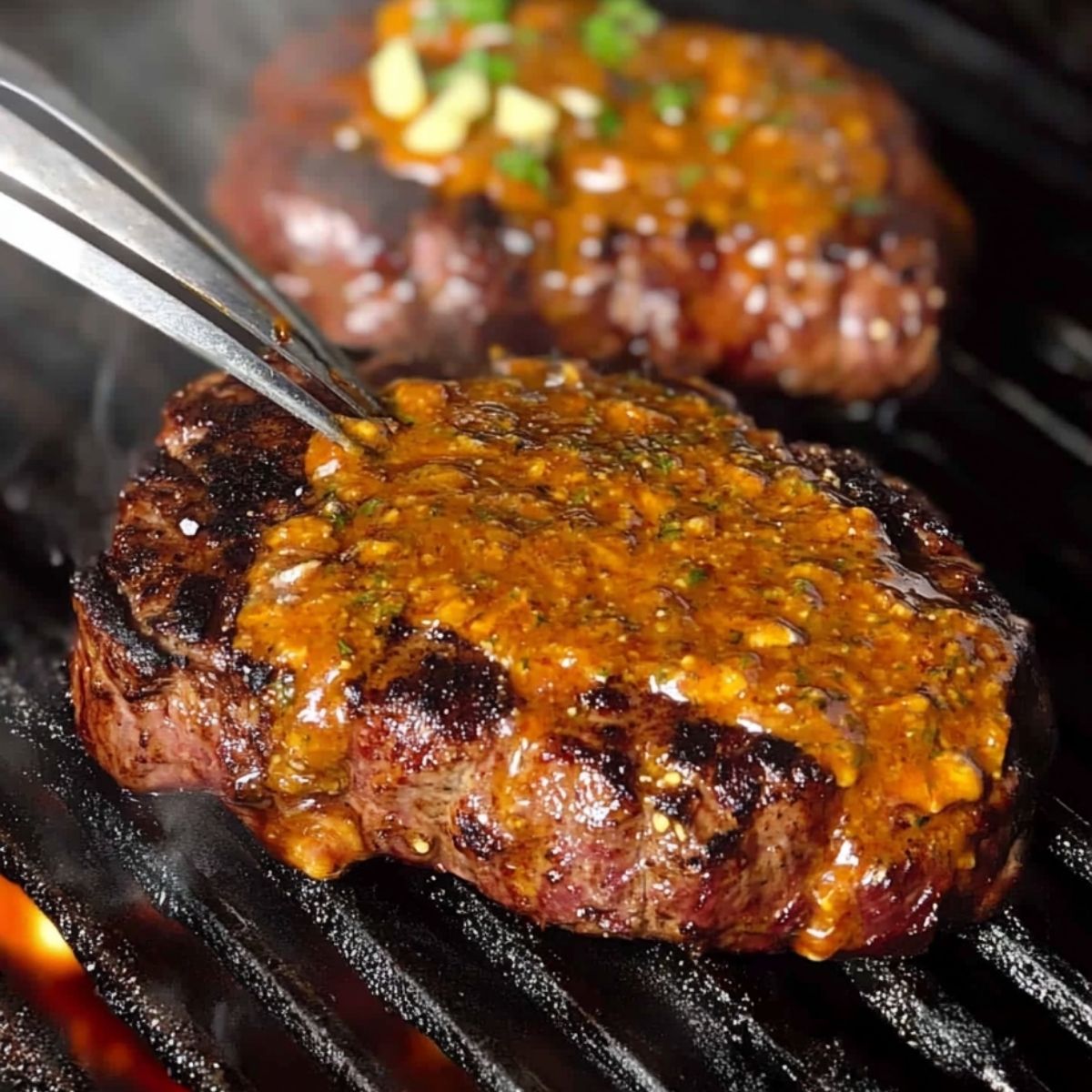 Sizzling Cowboy Butter Steak Recipe