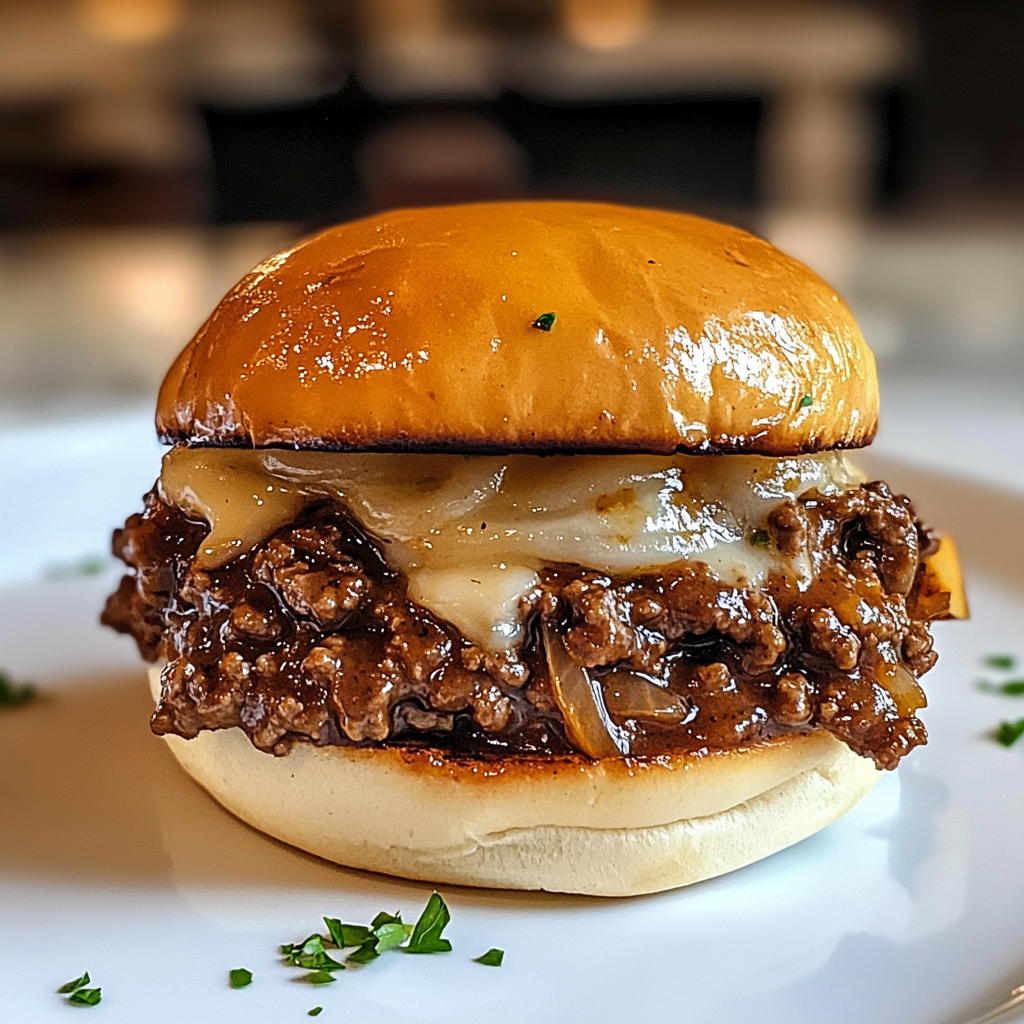 Irresistible French Onion Beef Sloppy Joes