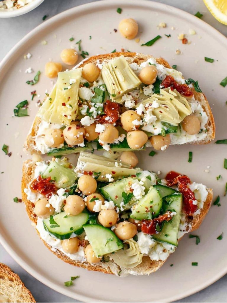 Cottage Cheese and Chickpeas Salad (3)