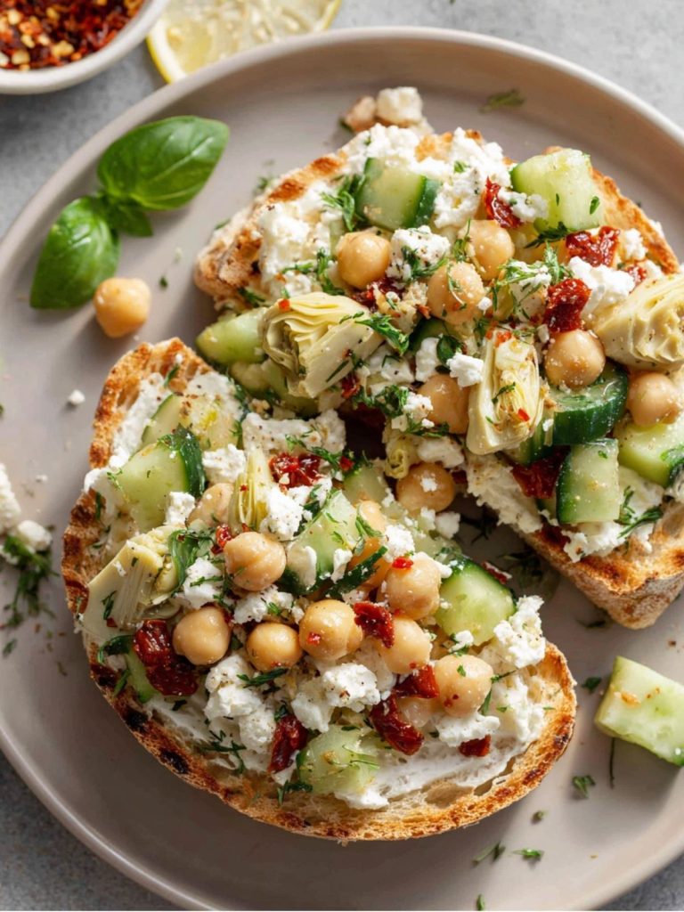 Cottage Cheese and Chickpeas Salad (4)