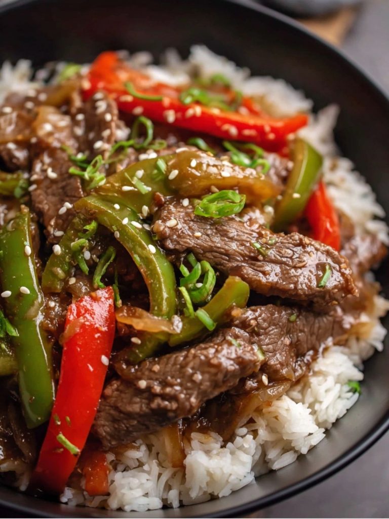 Pepper Steak in a Crock Pot (2)