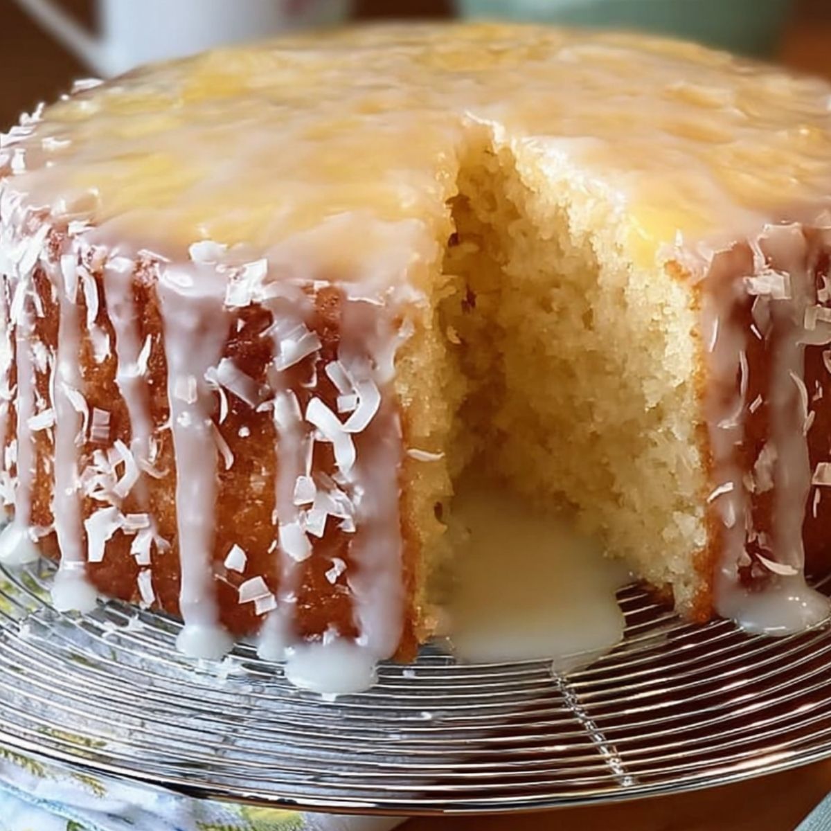 Piña Colada Pound Cake