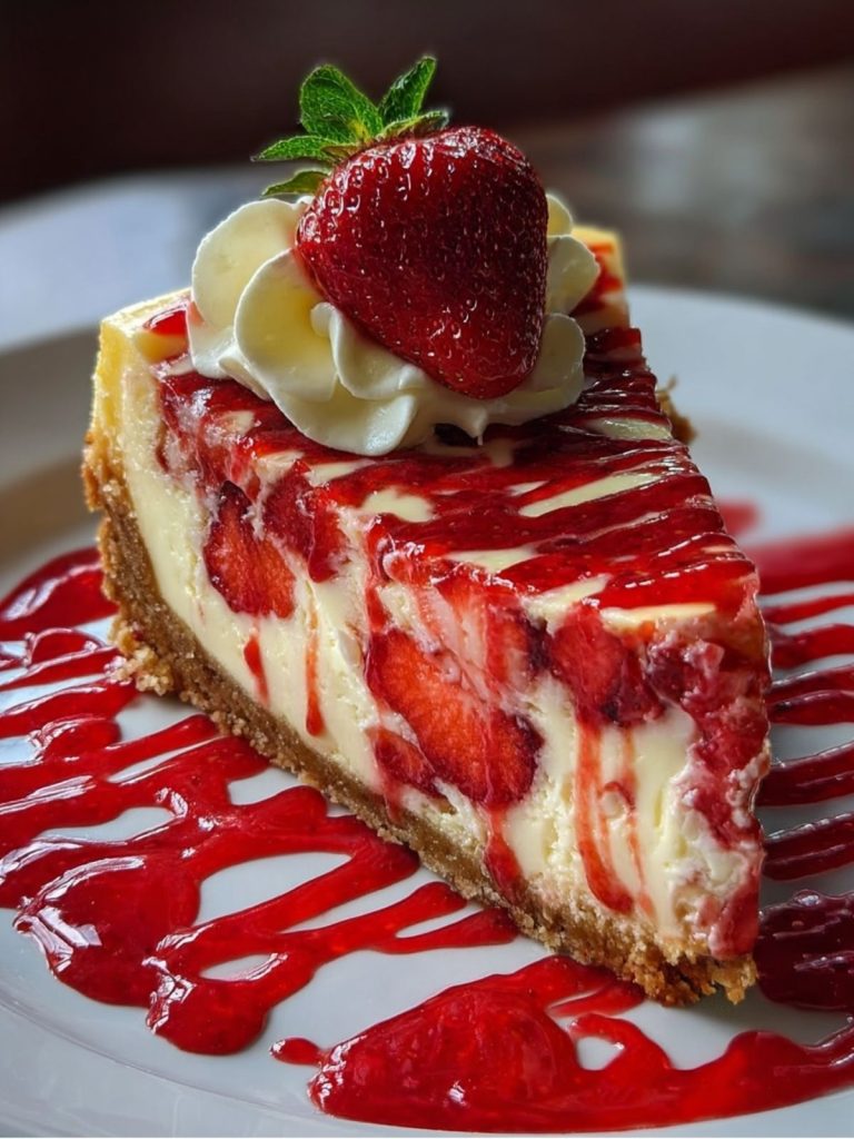 White Chocolate Strawberry Cheesecake (3)