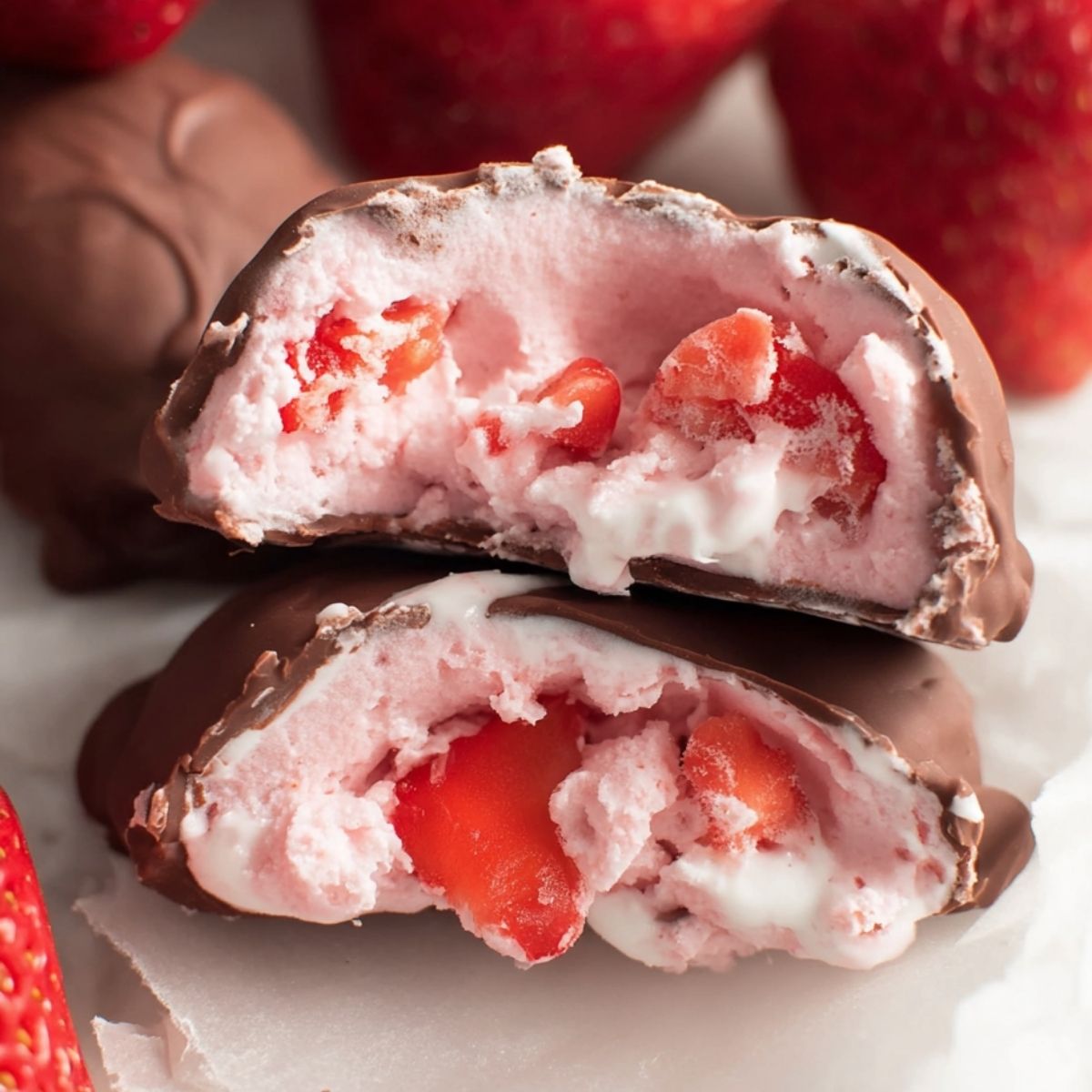 Frozen Strawberry Yogurt