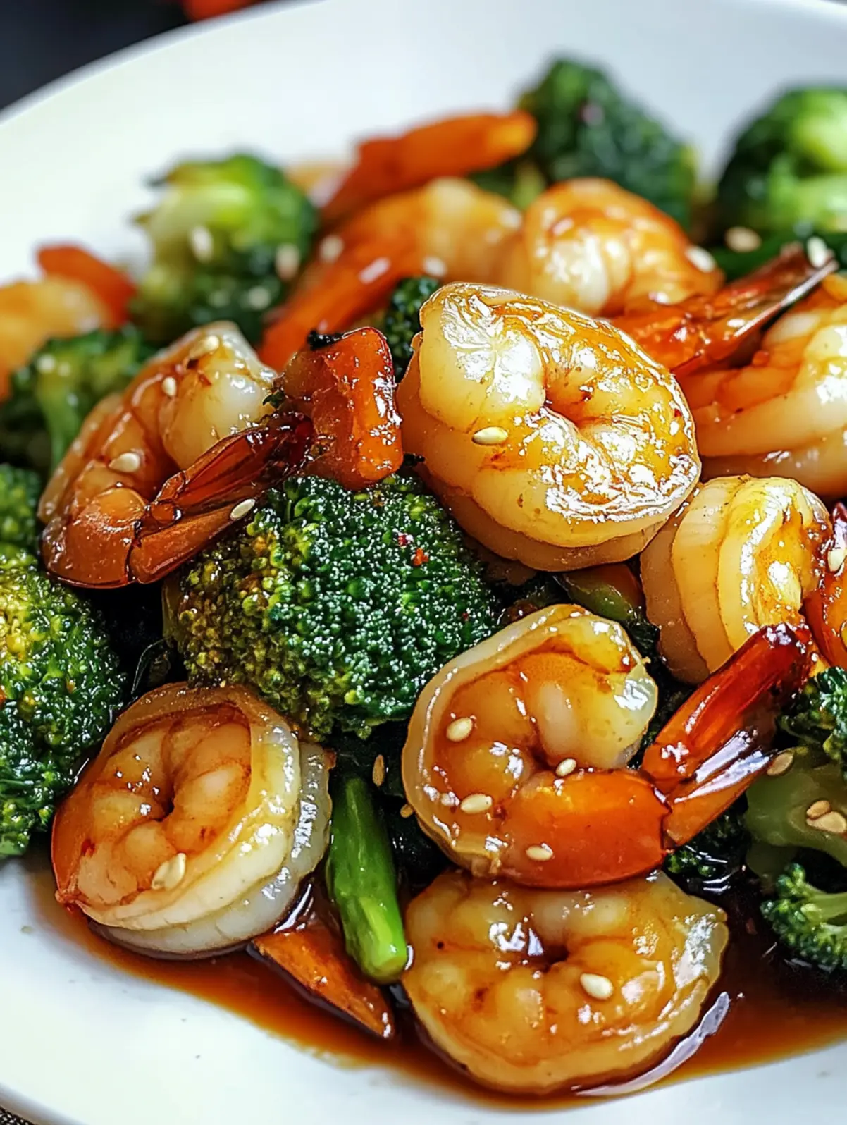 Spicy Honey-Garlic Shrimp & Broccoli Stir-Fry