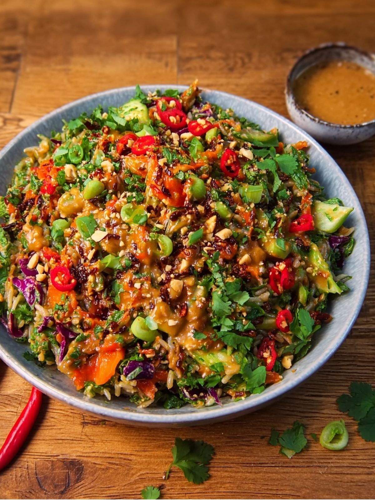 Crispy Rice Salad with Peanut-Chili Dressing: A Flavorful Twist You ...