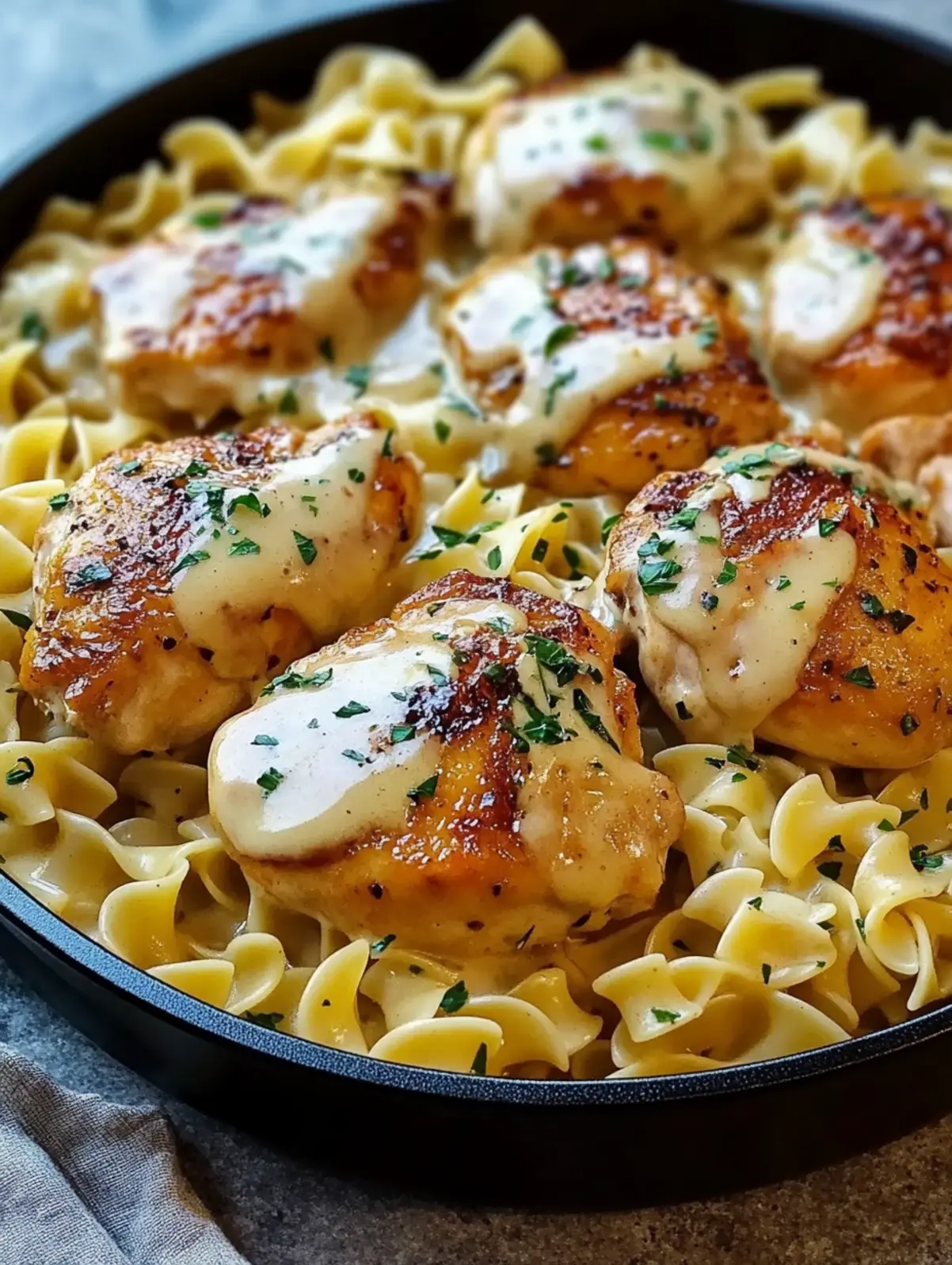 One-Pan Chicken with Buttered Noodles