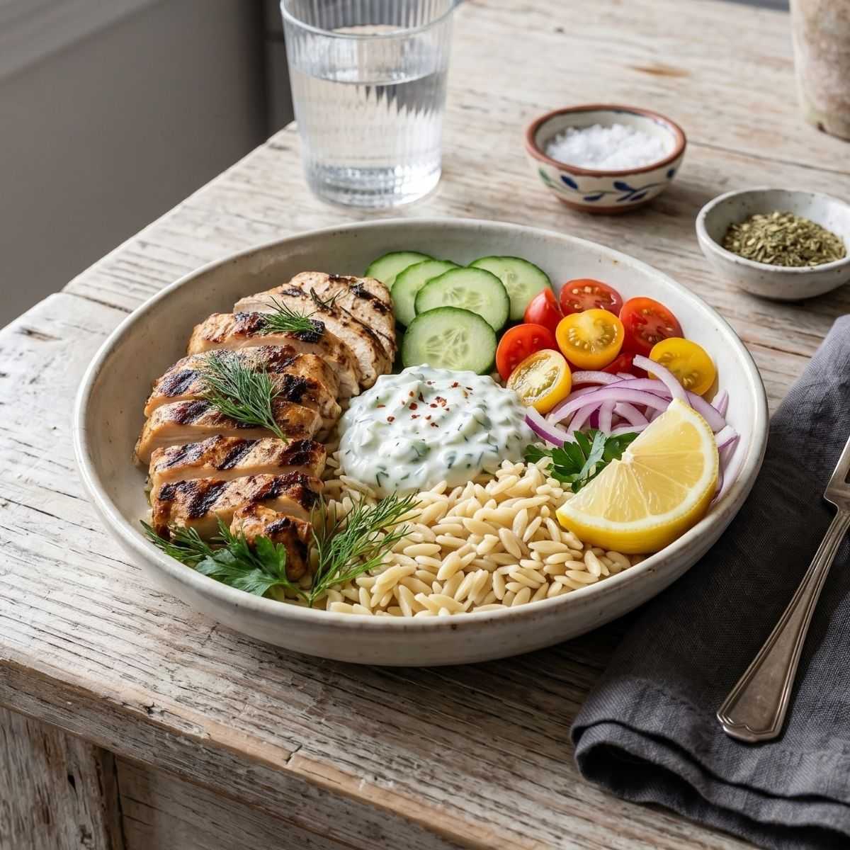 Greek Chicken Bowls