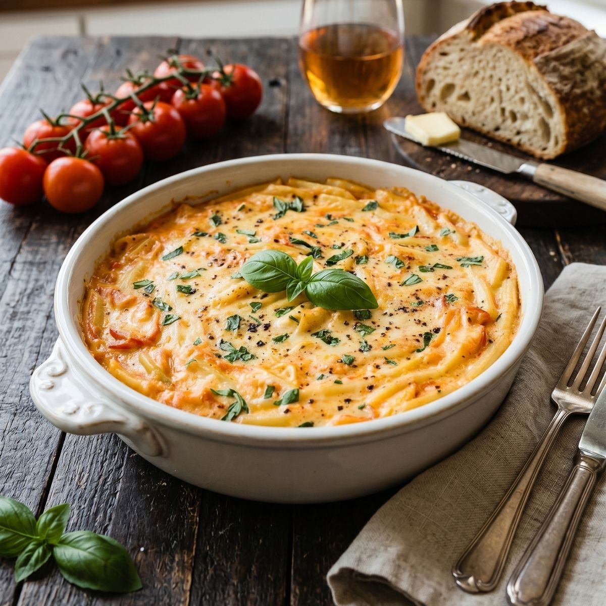 One Pan Creamy Tomato Pasta